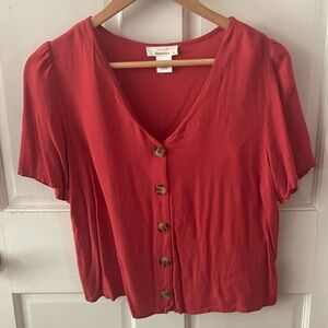 Lightweight Button Up Crop